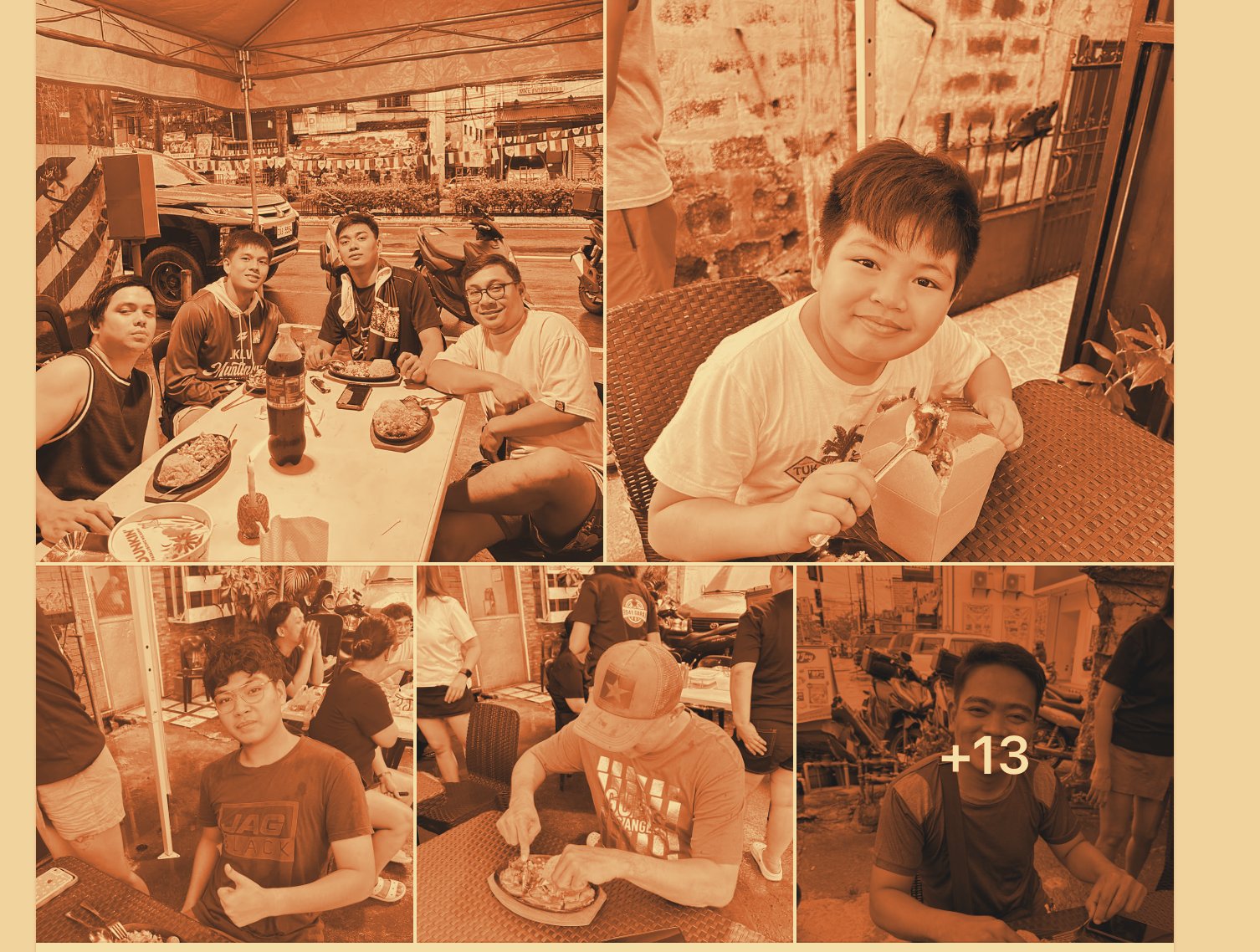 Friends eating at 9541 Garaj