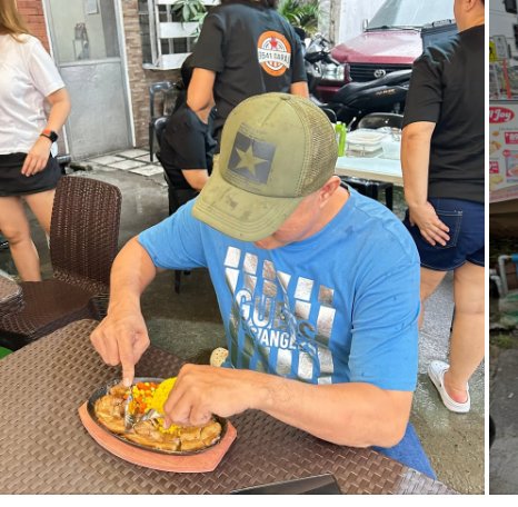 Digging into sizzling plates